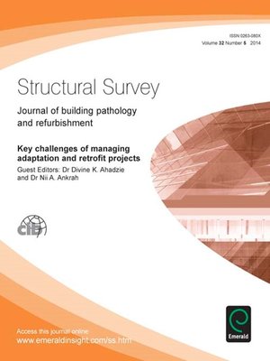 cover image of Structural Survey, Volume 32, Issue 5